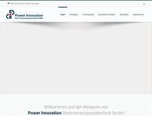 Tablet Screenshot of powerinnovation.de