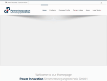 Tablet Screenshot of powerinnovation.com
